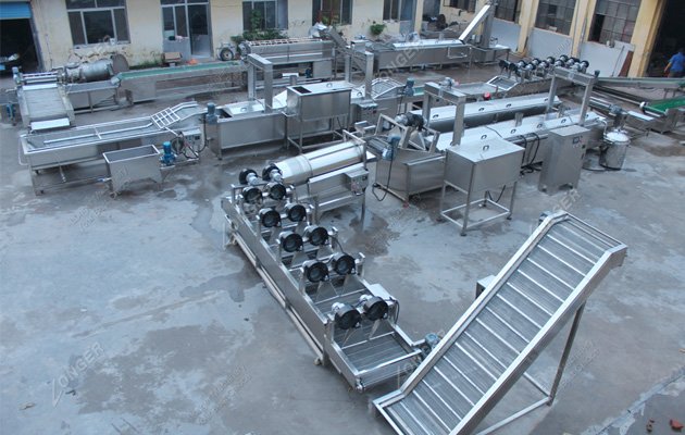 Automatic Frozen French Fries Production Line Shipment to Bulgaria