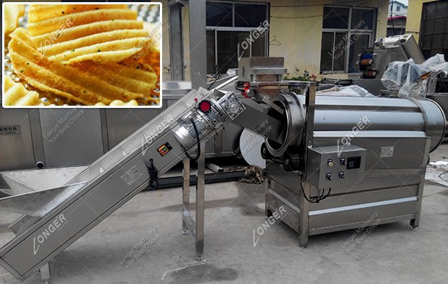 Automatic Chips Flavoring Machine