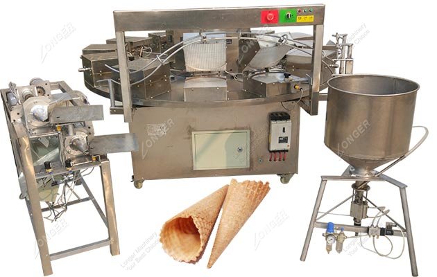 Waffle Ice Cream Cone Baking Machine Equipment