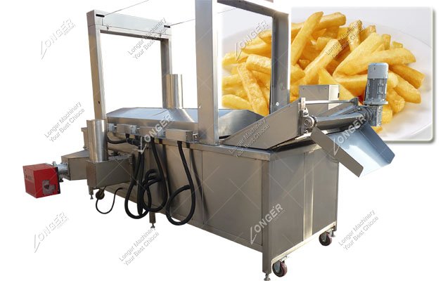 Continuous French Fries Fryer Machine