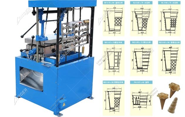 Wafer Cone Making Machine 32 Moulds