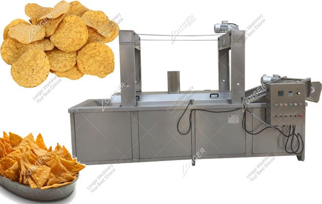 Fully Automatic Continuous Chips Snacks Frying Machine Manufacturer